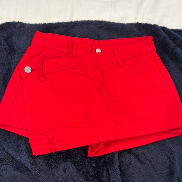 Pants - Red Women's Shorts